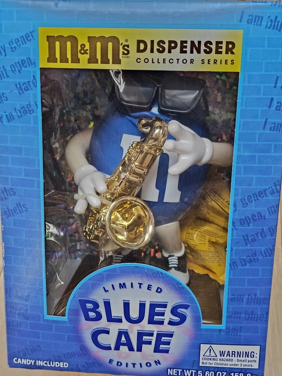 M&M's 限定ブルースカフェキャンディディスペンサー 90's Blue M&M 