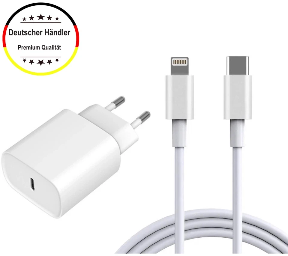 USB C 20w Power Schnellladegerät Netzteil Kabel für iPhone 14 13 12 11 X Xs - Bild 1 von 3