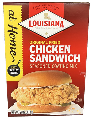 Louisiana at Home Original Fried Chicken Sandwich Seasoned Coating Mix 4 oz