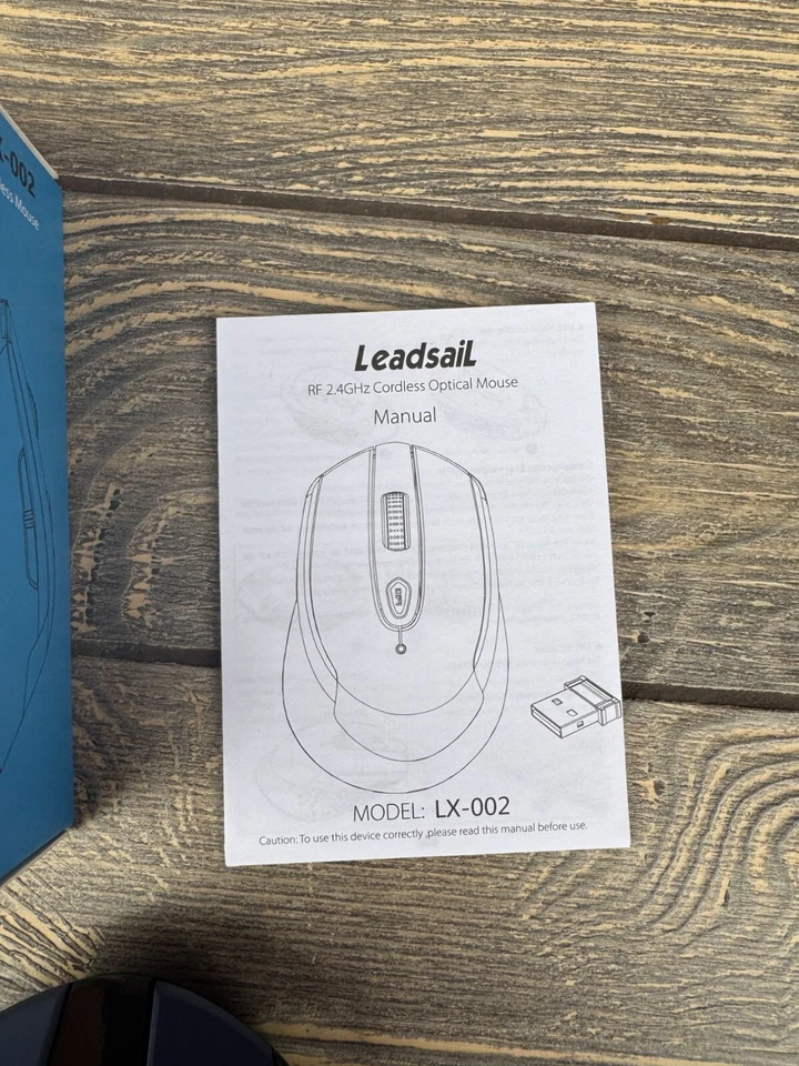 Leadsail LX-002 Wireless Optical Mouse 2.4GHz RF Cordless For Home & Office Use - Image 3 of 4