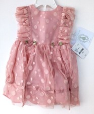 Marmellata Special Occasion Toddler Girl's Sleeveless Dress Panty Pink Set NEW