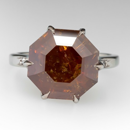 Lab-Created Octagonal Shape Garnet Gemstone Women's 935 Argentium Silver Ring - Picture 2 of 9