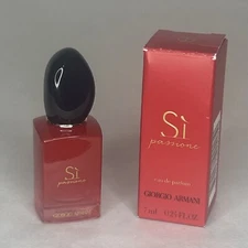 Giorgio Armani Si Passione Eau De Parfum Mini Splash Dab 0.24 fl oz/ 7 ml NIB