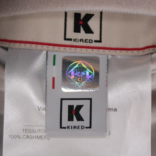 Kired Kiton NWT Furb 100% Cashmere Bomber Jacket Size 50 (M US) In Solid Beige - Picture 8 of 14