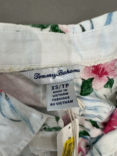 Tommy Bahama Women's Colorful Floral Button Up Shirt Long Sleeve Size XS NWT - Picture 5 of 9