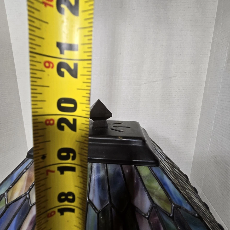 蒂芙尼珠宝孔雀长方形台灯 Meyda 台灯 工作任务风格 — 第 4/4 张图片