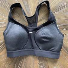 Nike Women's Motion Adapt 2 High-Support Compression Sports Bra Black Sz XS NWT