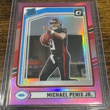 2024 Donruss Optic Rated Rookie Michael Penix Jr RC Pink Prizm Holo #308 Falcons