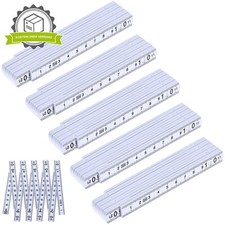 QWORK&reg; 5 St&uuml;ck Gliederma&szlig;stab, 1m Plastik Massstab, Zollstock, Ma&szlig;stab