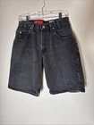 Levis SilverTab Loose Fit Denim Shorts Mens 31 Black StoneWash Vintage 90s Baggy