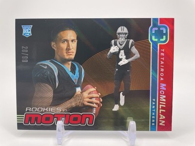 2025 Tetairoa McMillan Red Photogenic Rookies In Motion /99! Panthers