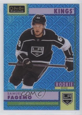 2022 O-Pee-Chee Platinum Retro Rookies Blue Traxx Samuel Fagemo Rookie RC 18fy