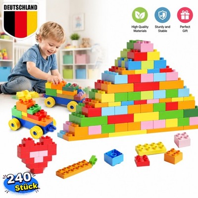 240 Stücke Grundbausteine Steine Basic doppelreihige Grundbausteine Steine