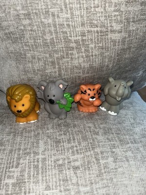 Vintage Y2K Little People Zoo Animals Set Of 4 Koala Lion Tiger Elephant