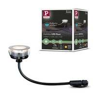 Plug & Shine LED Bodeneinbauleuchte Floor Eco Einzelspot IP67 3000K 2W Silber