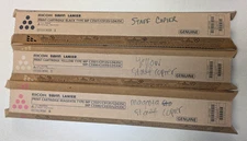 Lot of 3 Ricoh Savin Lanier toner cartridges MP C3501 C9135 black magenta yellow