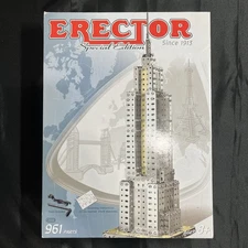 Erector Meccano Special Edition Metal Building Set Empire State Bldg Open Box