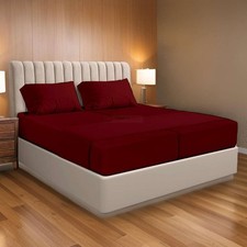 100 Egyptian Cotton Split California King Sheets Sets for Adjustable Bed 5