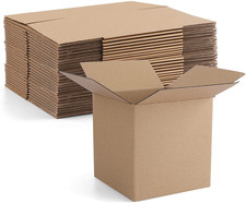 4X4X4" Cardboard Box Mailers 25 Pack Brown Cube Corrugated Small Shippin