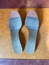 vintage unused women's oval toe 3-part shanked full insole boards US size 9