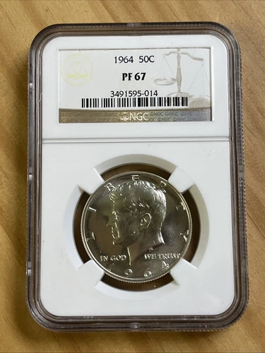 1964 Kennedy Half 50c NGC PF67