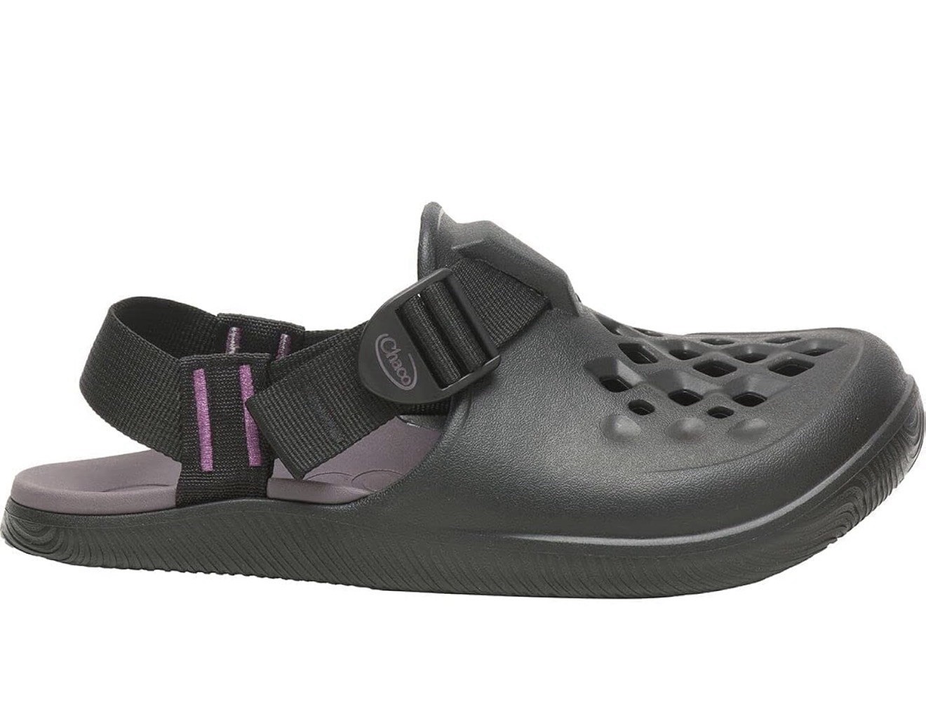 Chaco Chillos Clog With Strap Black/Purple - Women’s Size 6 image 5