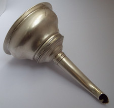 LOVELY HEAVY ENGLISH ANTIQUE GEORGIAN 1807 SOLID STERLING SILVER WINE FUNNEL