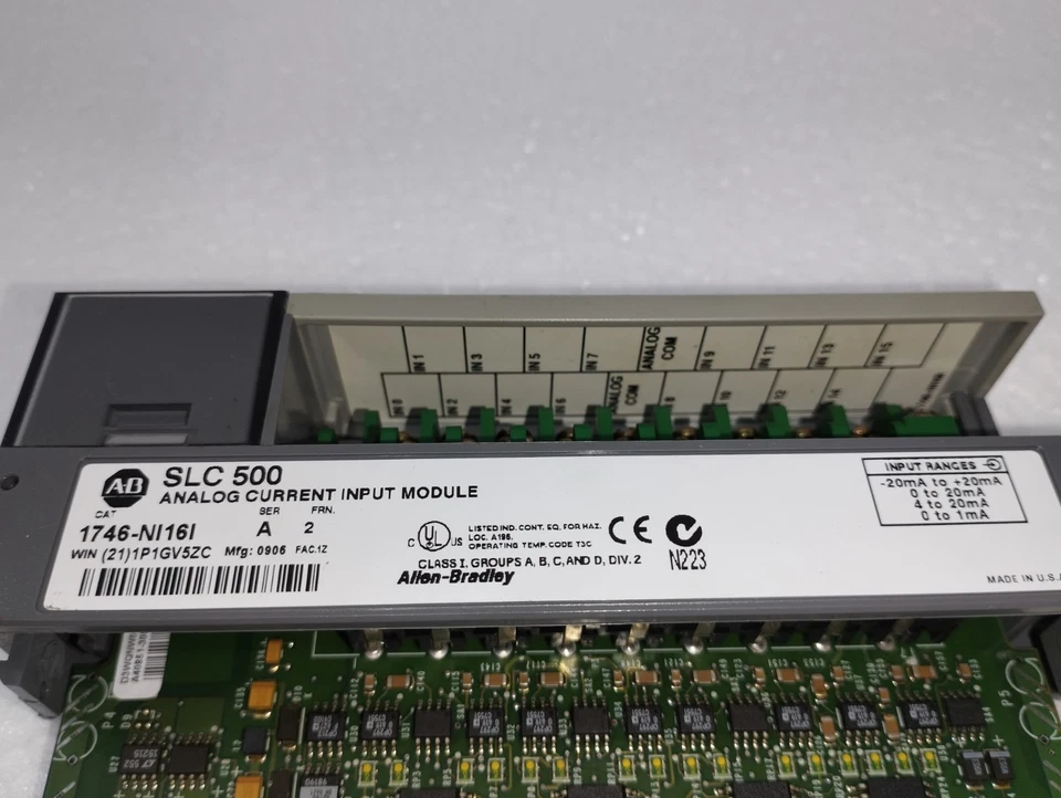 Module analogique 1746-NI16I SLC 500 entrées SER A MODULE INPUT Allen Bradley - Photo 4/4