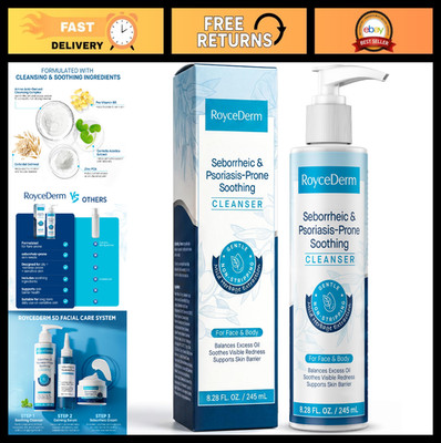 Foaming Daily Face & Body Wash for Seborrheic Dermatitis, Psoriasis, Oily Skin -