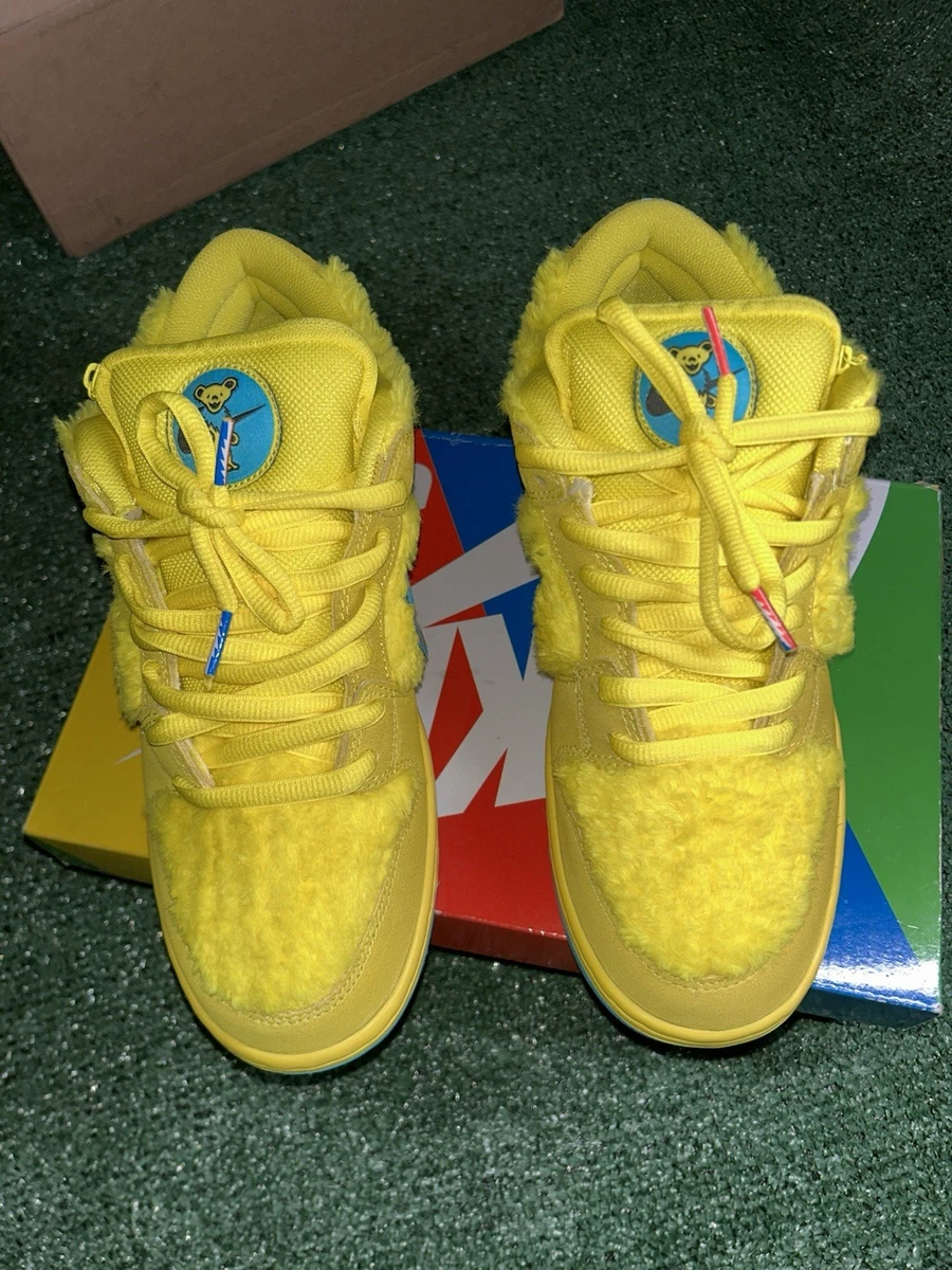 Nike Dunk Low SB x Grateful Dead Yellow Bear for Sale 