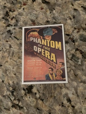 THE PHANTOM OF THE OPERA UNIVERSAL MONSTERS STICKER CARD # S8