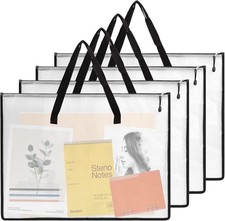 4pcs 18.5x24.8 Inches Art Portfolio Bags, Portfolio Folder for Artwork, Posters