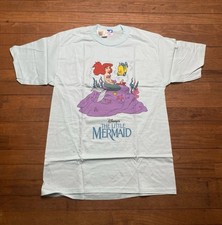 Vintage 80  s Disneys The Little Mermaid Movie T Shirt New With Tags Adult XL