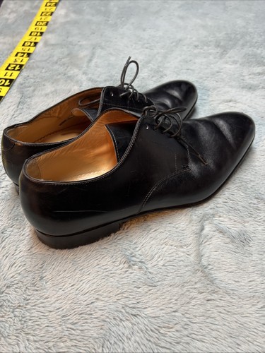 Brooks Brothers handgefertigt in Italien schwarz Leder Oxford-Schuhe Luxus Schuhe Herren 9,5 - Bild 8 von 12