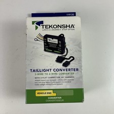 Tekonsha Taillight Converter W 12 Leads 60 4-flat Car End Connector 119130