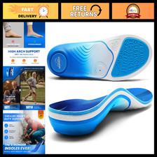 Orthotic Insoles for Plantar Fasciitis Relief - Heavy Duty High Arch Support Ins