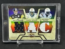 2008 Ben Roethlisberger Gates Taylor TRIPLE THREADS COMBO JERSEY RELIC PATCH /15