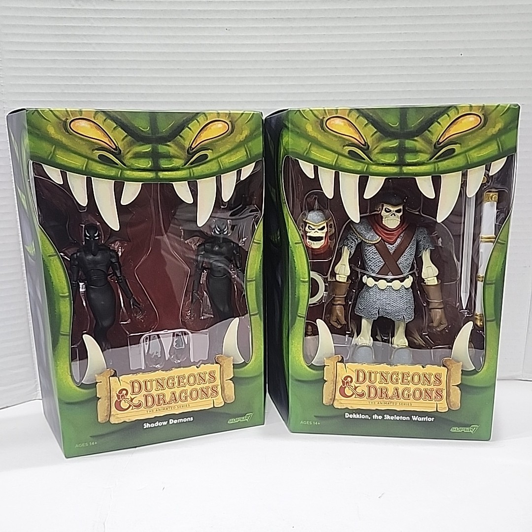 Super 7 Dungeons & Dragons ULTIMATES! Dekkion Skeleton Warrior Shadow Demons Set