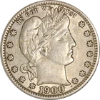 1900-S Barber Quarter - Choice+