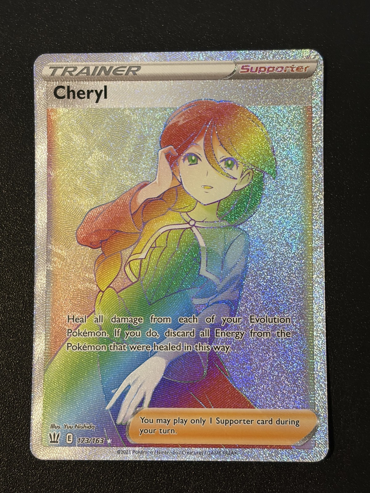 Cheryl Rainbow (Secret) 173/163 Swsh05: Battle Styles Holo Trainer