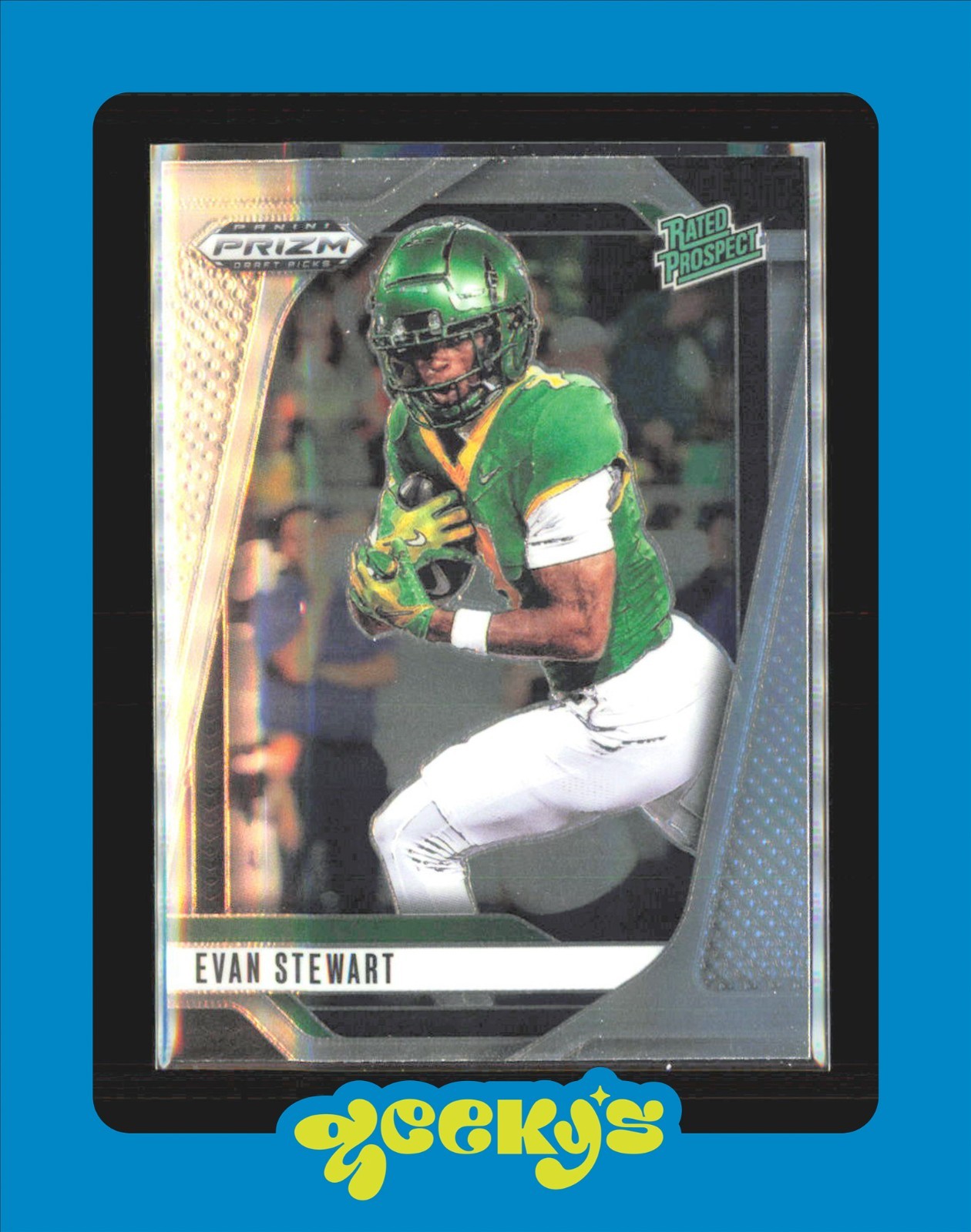 2025 Panini Prizm Draft Picks - Evan Stewart #100 (RC) $2MIN ORDER Oregon Ducks