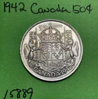 1942 Canada 🇨🇦 50 Cents Canadian Half Dollar High Grade! Beautiful!