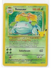 Venusaur 15/102 Celebrations Classic Collection Holo Rare Pokemon TCG Card NM
