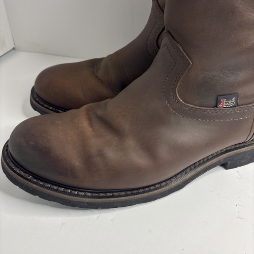 Justin WK4960 Waterproof Work Boots Brown Leather Men’s 11.5D ASTM EH - 第 5/24 張圖片