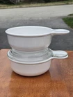 Corning Ware Grab It Bowl P-150-B w/ PYREX P-150-C Glass Lid 2 bowls w/ 1 lid