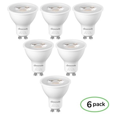 Dimmable GU10 LED Bulbs 5000K Daylight 6 Pack 7W Equivalent to 50W 500LM
