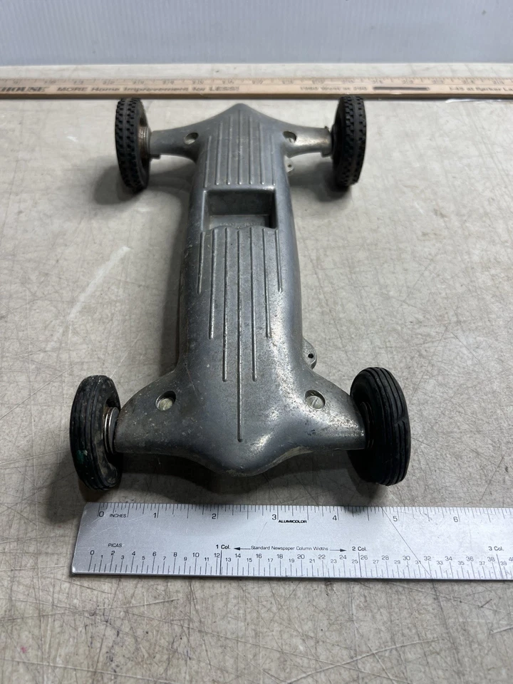VINTAGE THIMBLE DROME PROP ROD CHASSIS Base & Wheel/Axle - Very Cool - Image 4 of 4