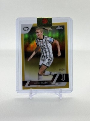 Amanda Nildén Topps Chrome UWCL 22/23   Gold Refractor 21/50   Juventus Turin