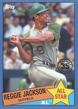 2020 Topps #85AS-5 Reggie Jackson 1985 Topps Baseball All-Stars Blue