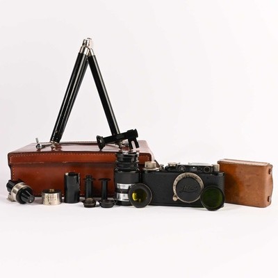 Leitz Leica Leica II schwarz accessories set Vintage System Case SHP 310454